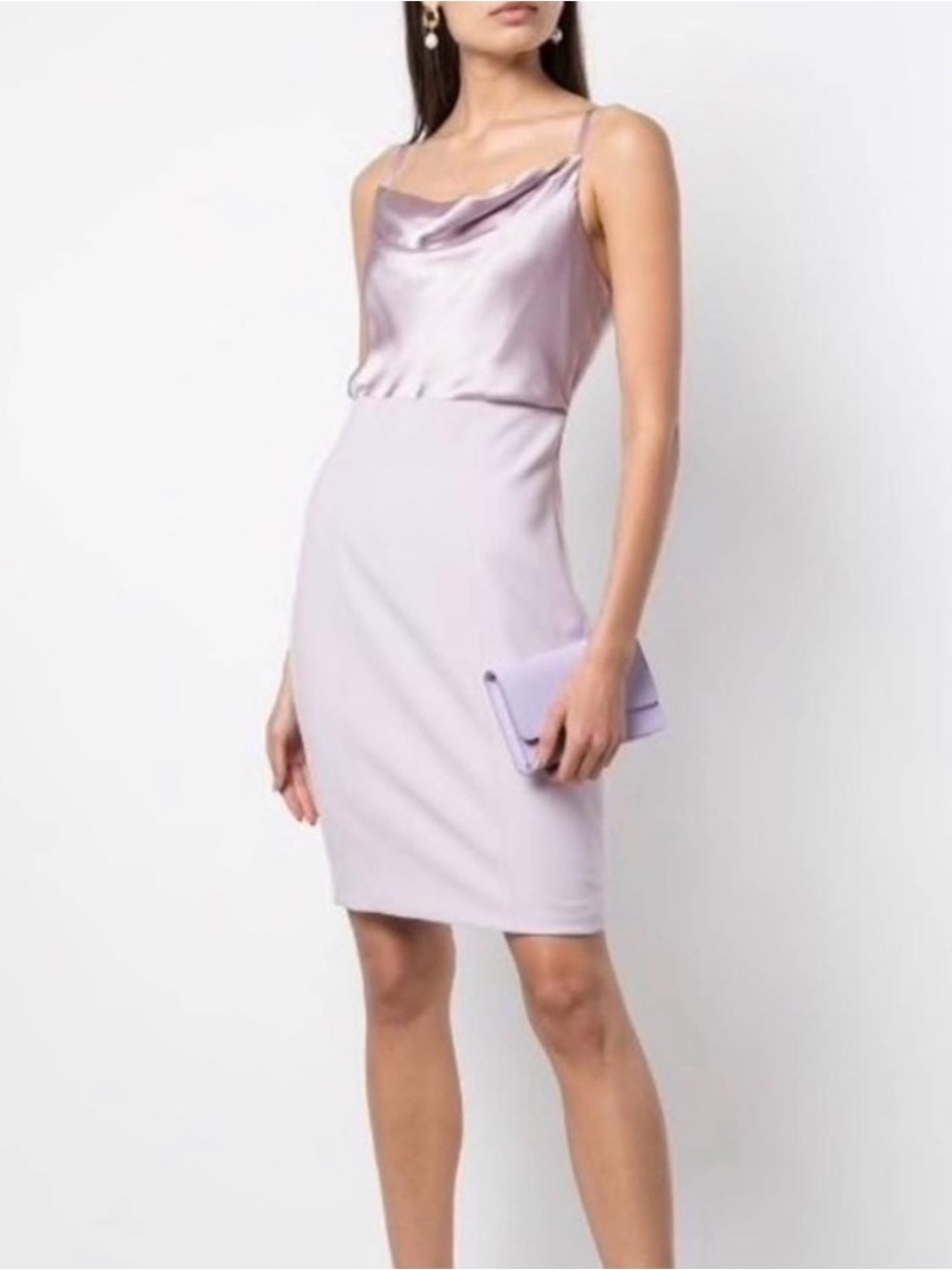 Cinq á Sept | Karina Silk mini Dress rose quartz lavender Women’s size 2 flawed